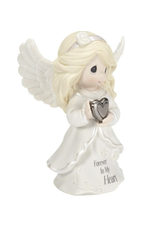 Precious Moments - Forever in My Heart, Bisque Porcelain/Metal Figurine