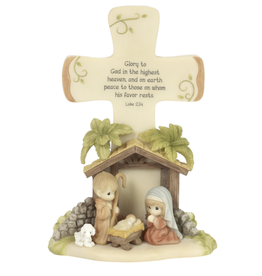 Precious Moments - Nativity Cross, Glory to God