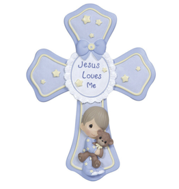 Precious Moments Precious Moments - Resin Cross with Stand, Jesus Loves Me