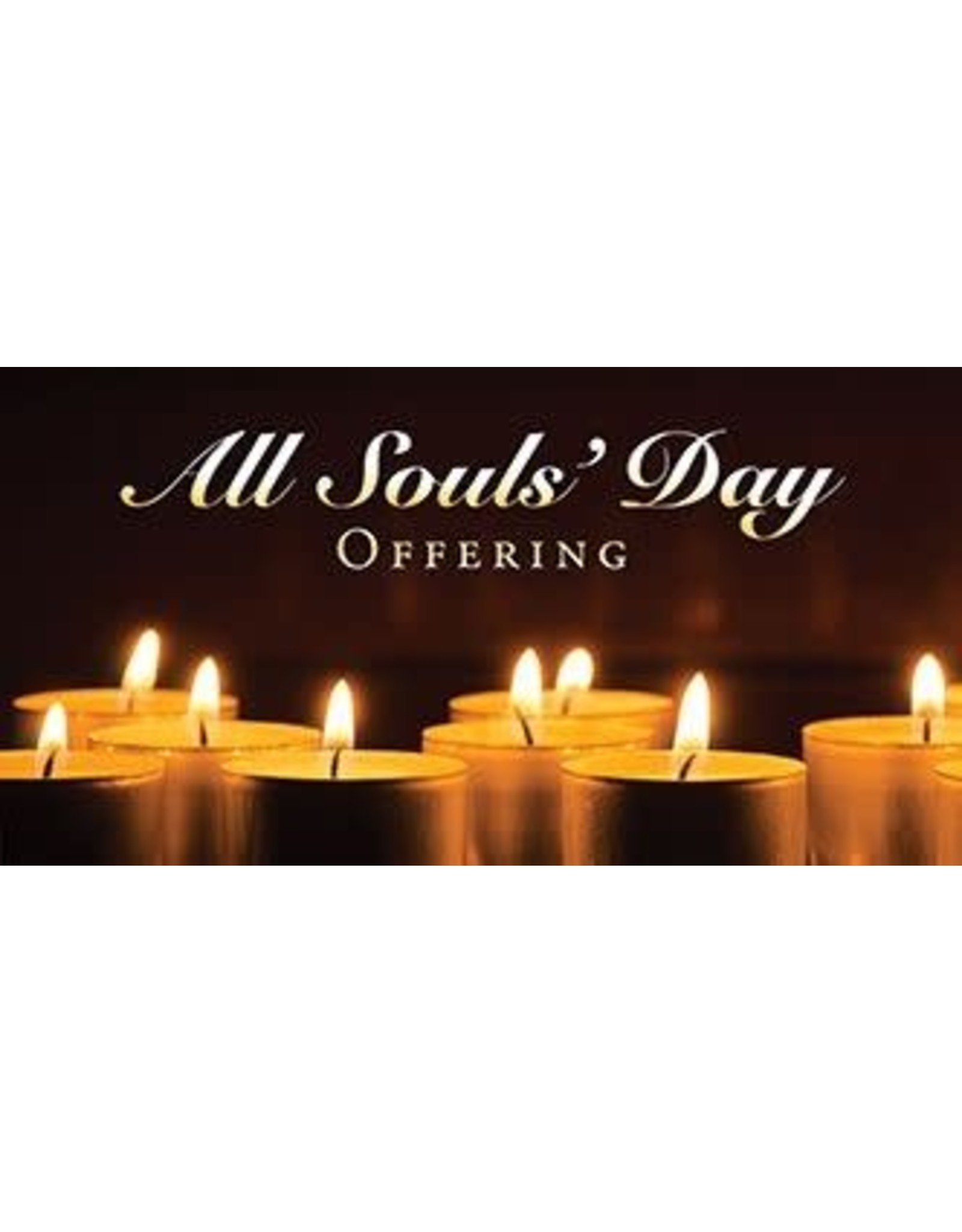 Hermitage Art Offering Envelopes - All Souls Day, Candles (100)