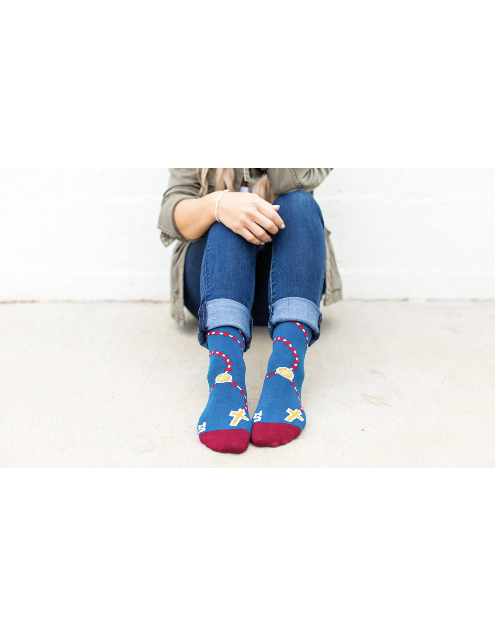 Sock Religious Socks - Rosary