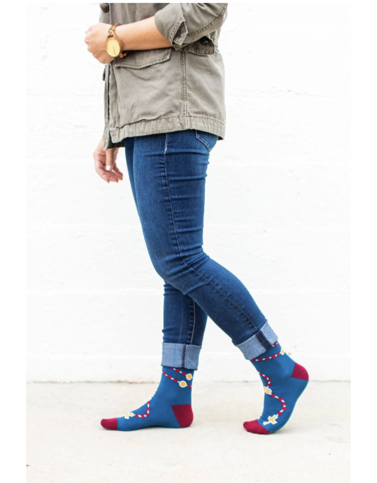 Sock Religious Socks - Rosary
