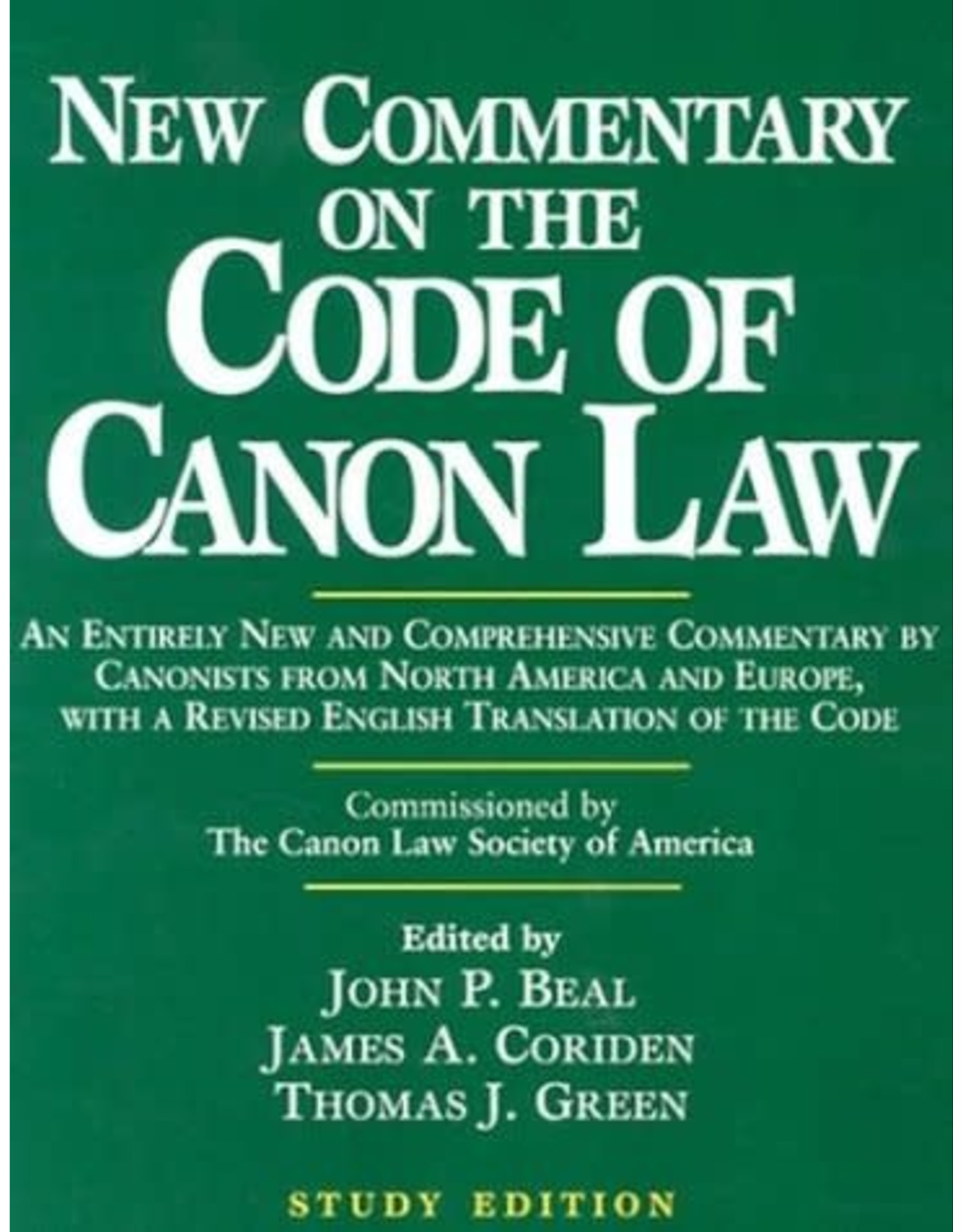 Paulist Press New Commentary on the Code of Canon Law (Paperback)
