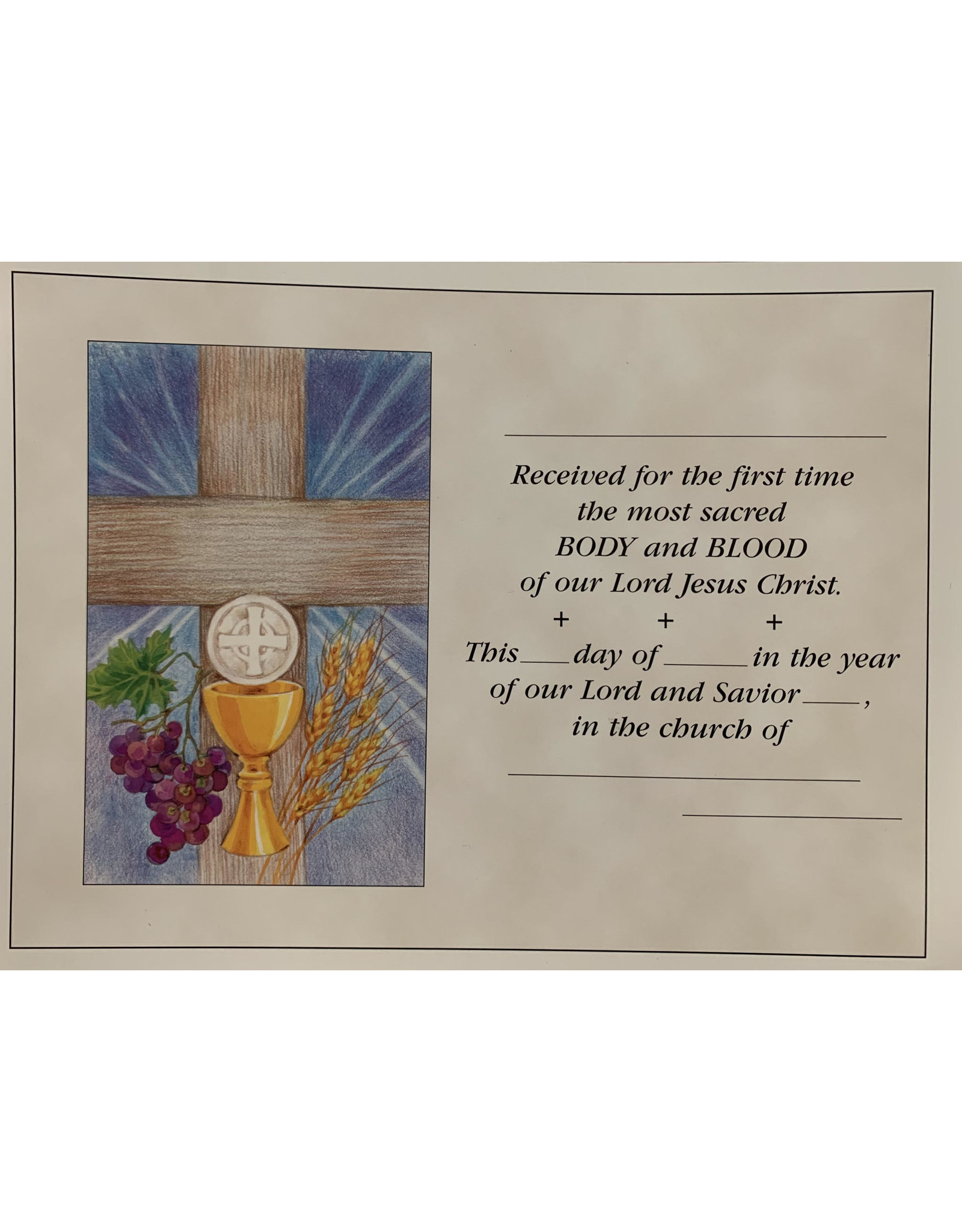 Brandi Certificate - First Communion (Each)