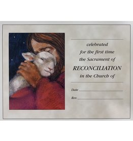 Reconciliation Certificate, Jesus with Lamb (Each)
