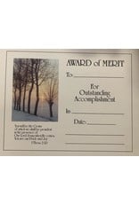 Certificate - Award of Merit (Each)