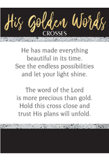His Golden Words Pocket Cross