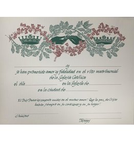 Certificate - Marriage, Spanish (Each)