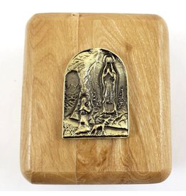 Shomali Inc. Lourdes Rosary Box, Includes Rosary (Made of Olive Wood from the Holy Land)