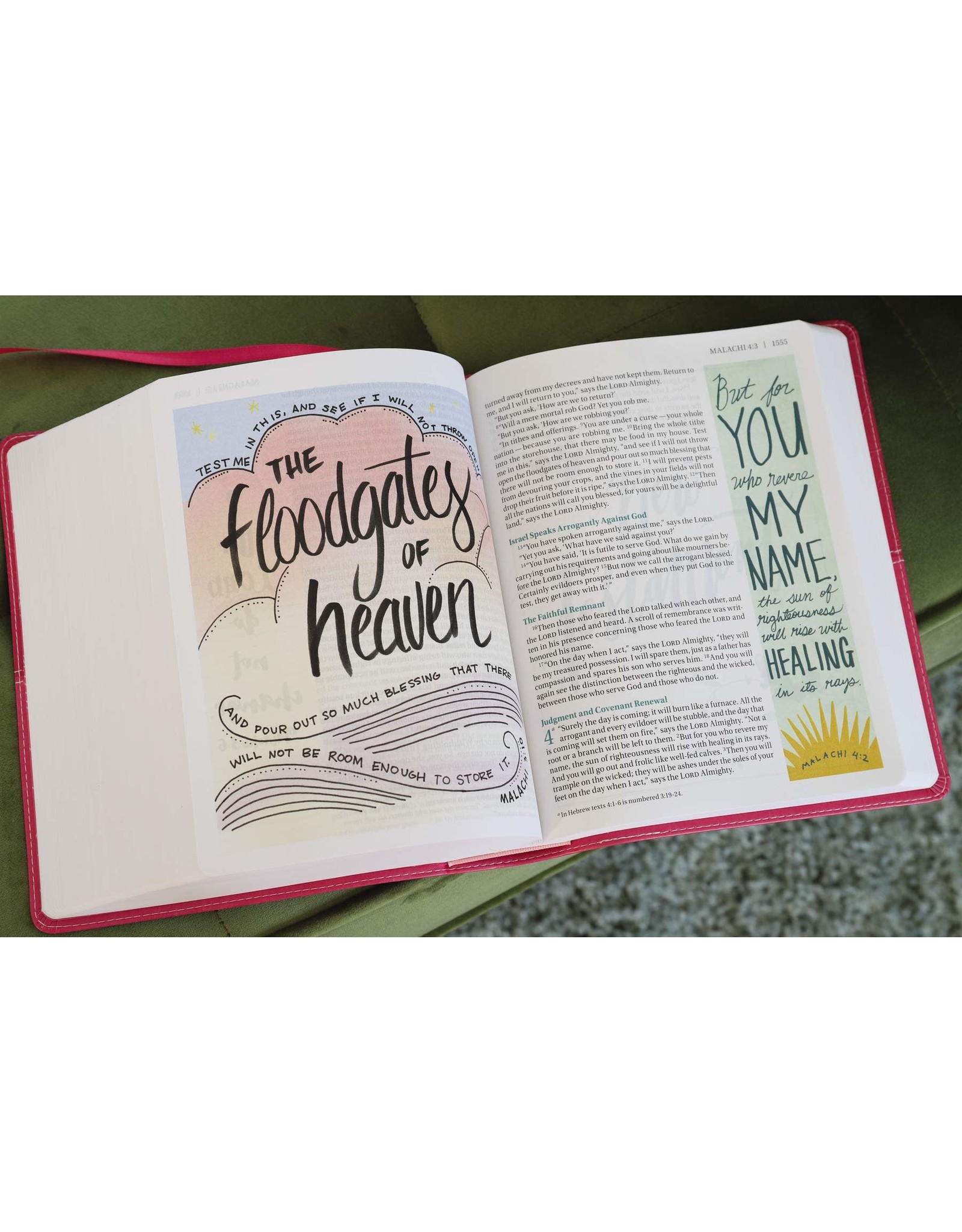 Zondervan NIV Beautiful Word Pink Large Print Bible