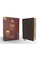 NIV Life Application Burgundy Leather Study Bible