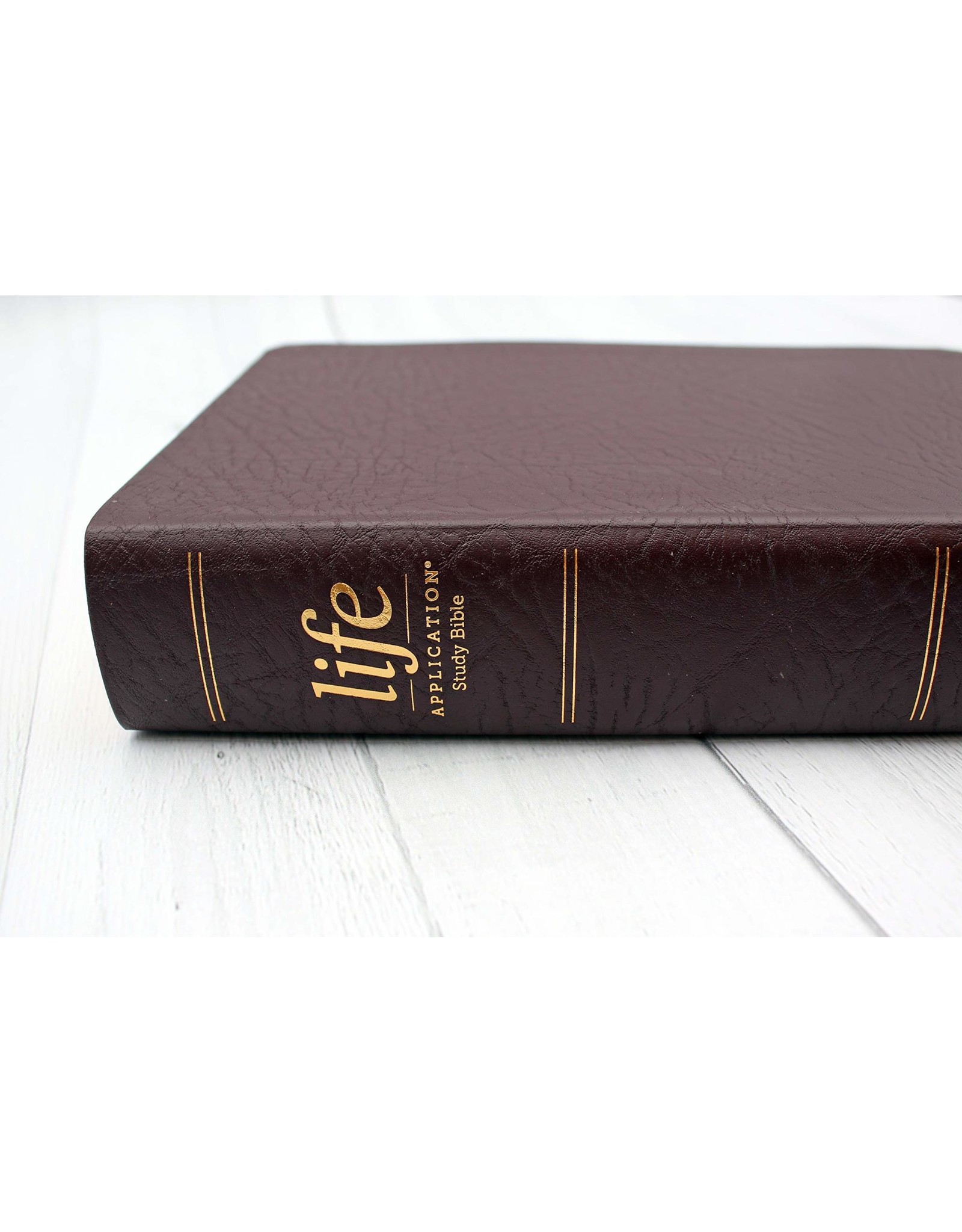 Zondervan NIV Life Application Burgundy Leather Study Bible
