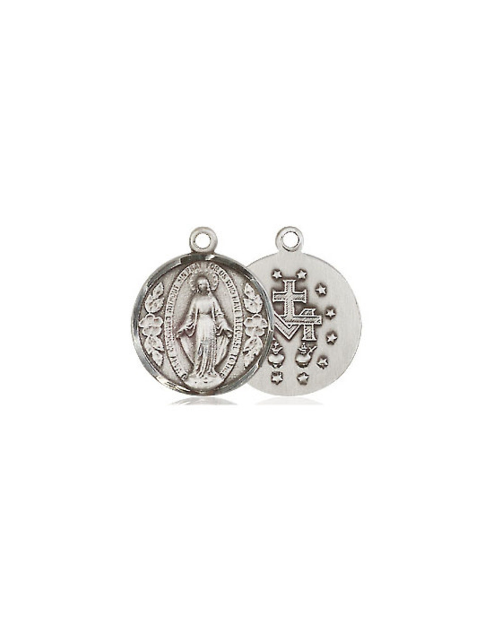 Bliss Miraculous Medal - Round, Sterling Silver (Small)