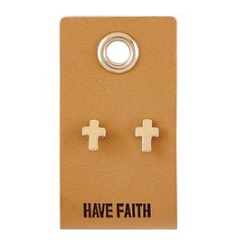 Earrings - Cross, Have Faith