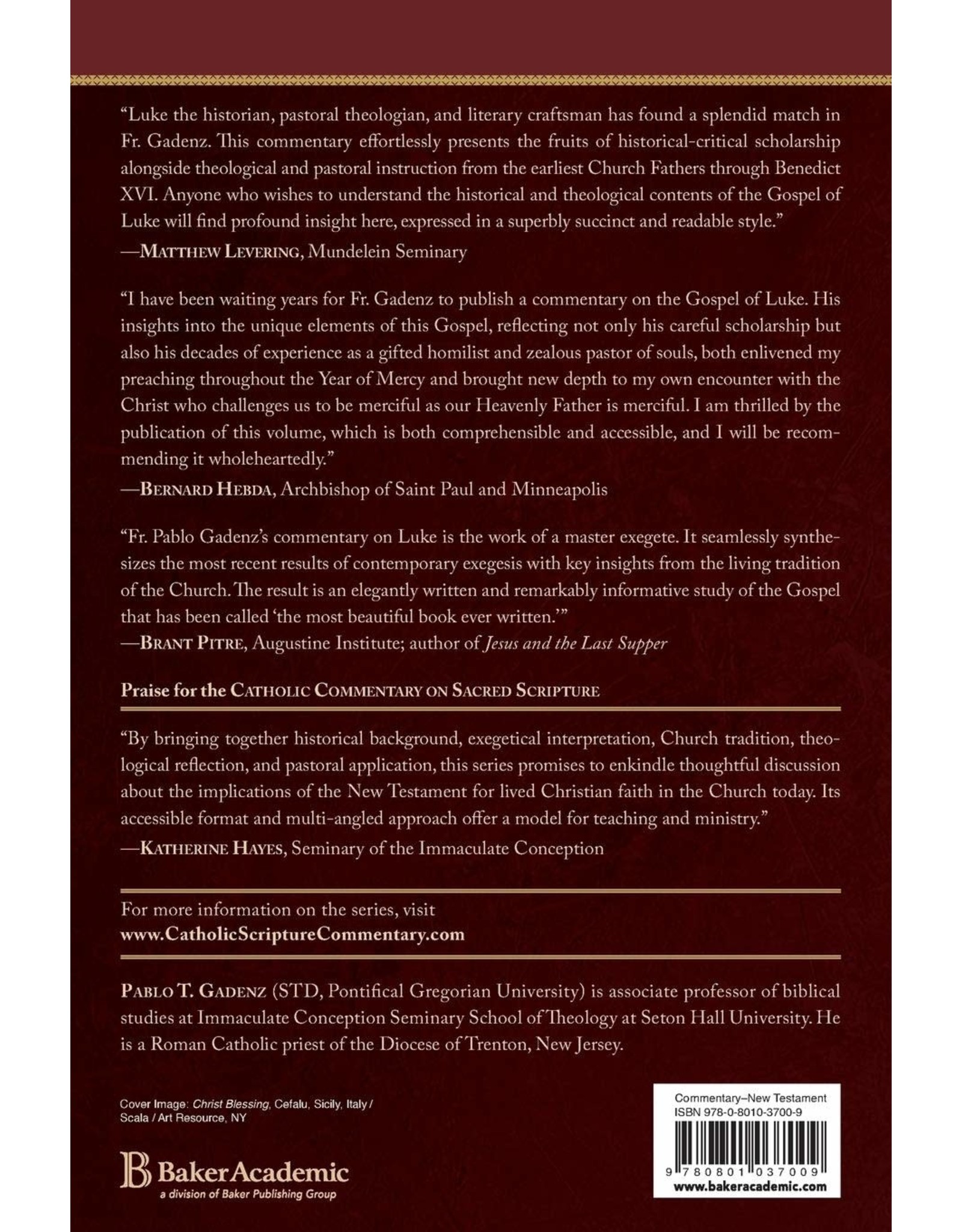 Baker Academic Gospel of Luke (Catholic Commentary on Sacred Scripture)