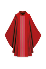 Slabbinck Gothic Chasuble 100% Wool, Stiff Roll Collar