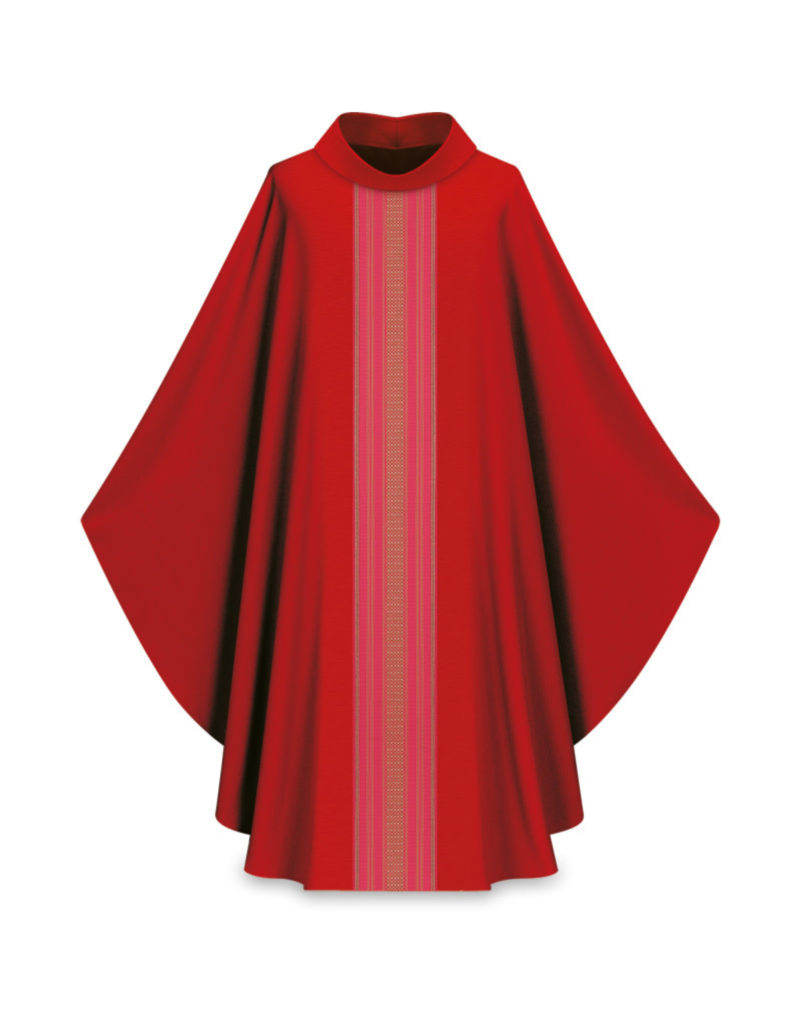 Slabbinck Chasuble, Gothic, 100% Wool, Stiff Roll Collar -