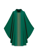 Slabbinck Chasuble, Gothic, 100% Wool, Stiff Roll Collar -