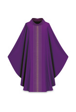 Slabbinck Chasuble, Gothic, 100% Wool, Stiff Roll Collar -