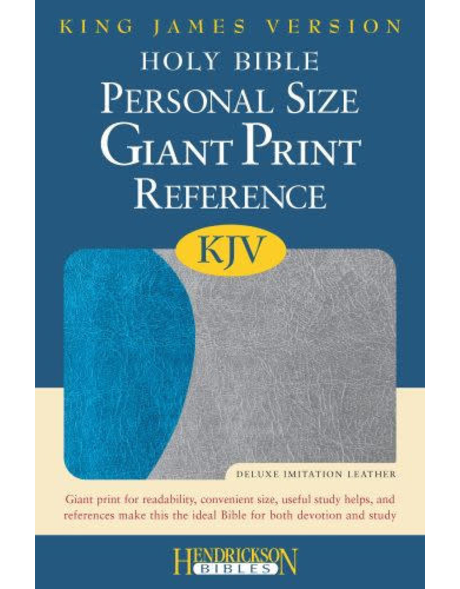 Hendrickson KJV Personal Size Giant Print Reference Bible-Blue/Gray