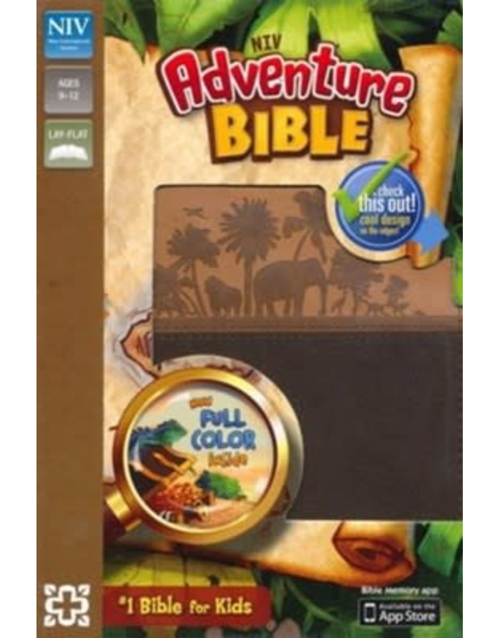 Zonderkidz NIV Adventure Bible, Leathersoft, Brown, Full Color