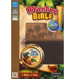 Zonderkidz NIV Adventure Bible, Leathersoft, Brown, Full Color
