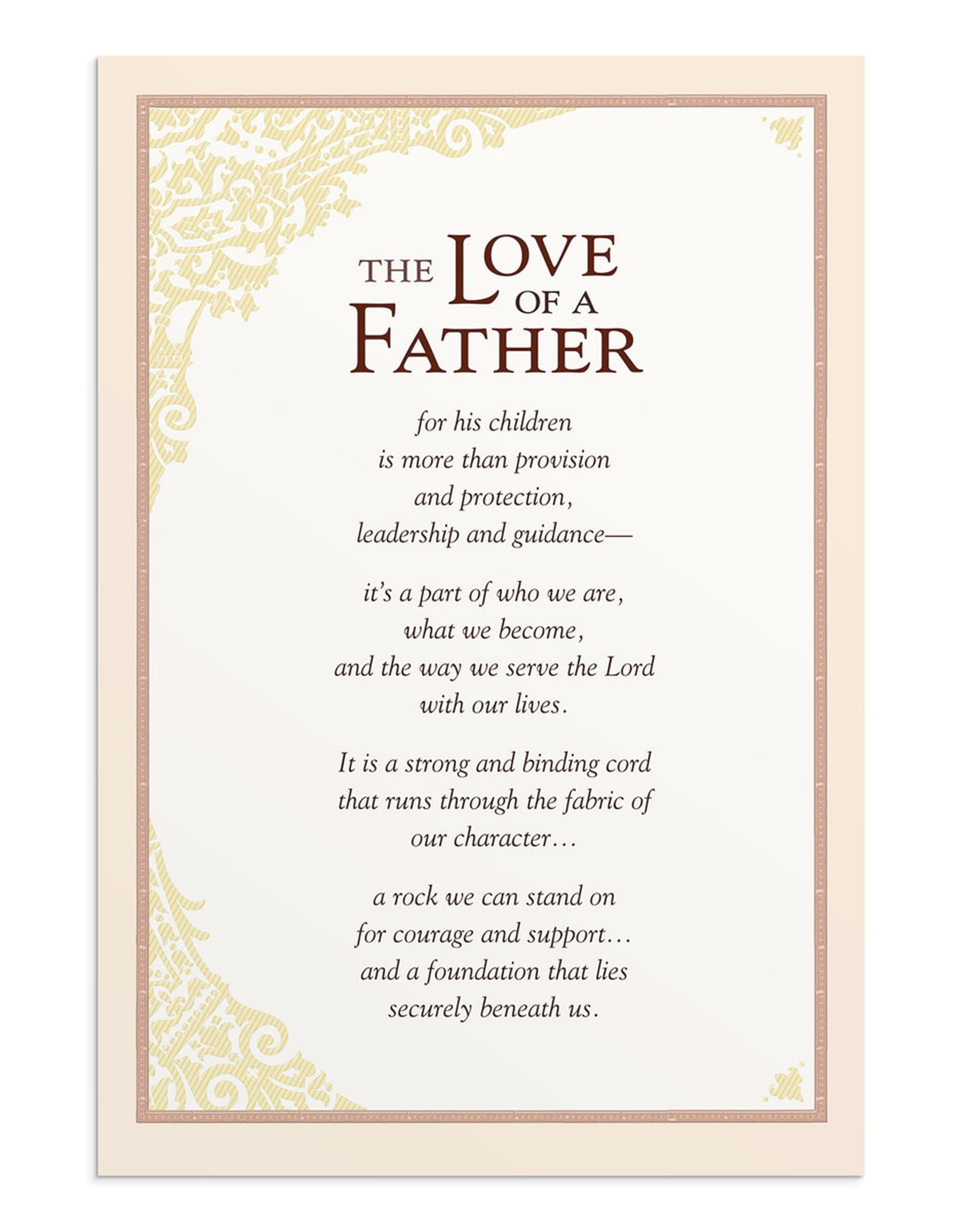 Dayspring Card - Father's Day, The Love of a Father