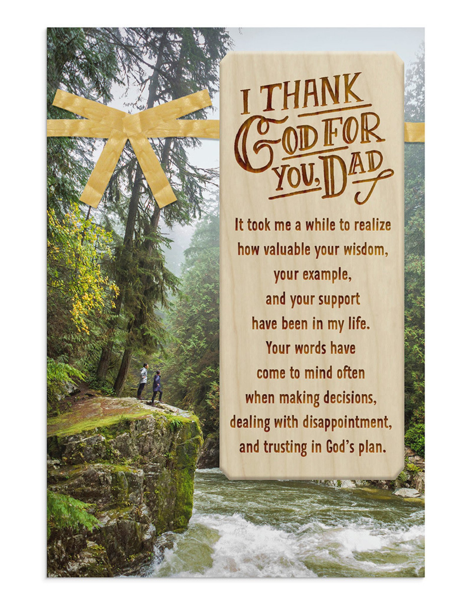 Dayspring Card - Father's Day, I Thank God for You