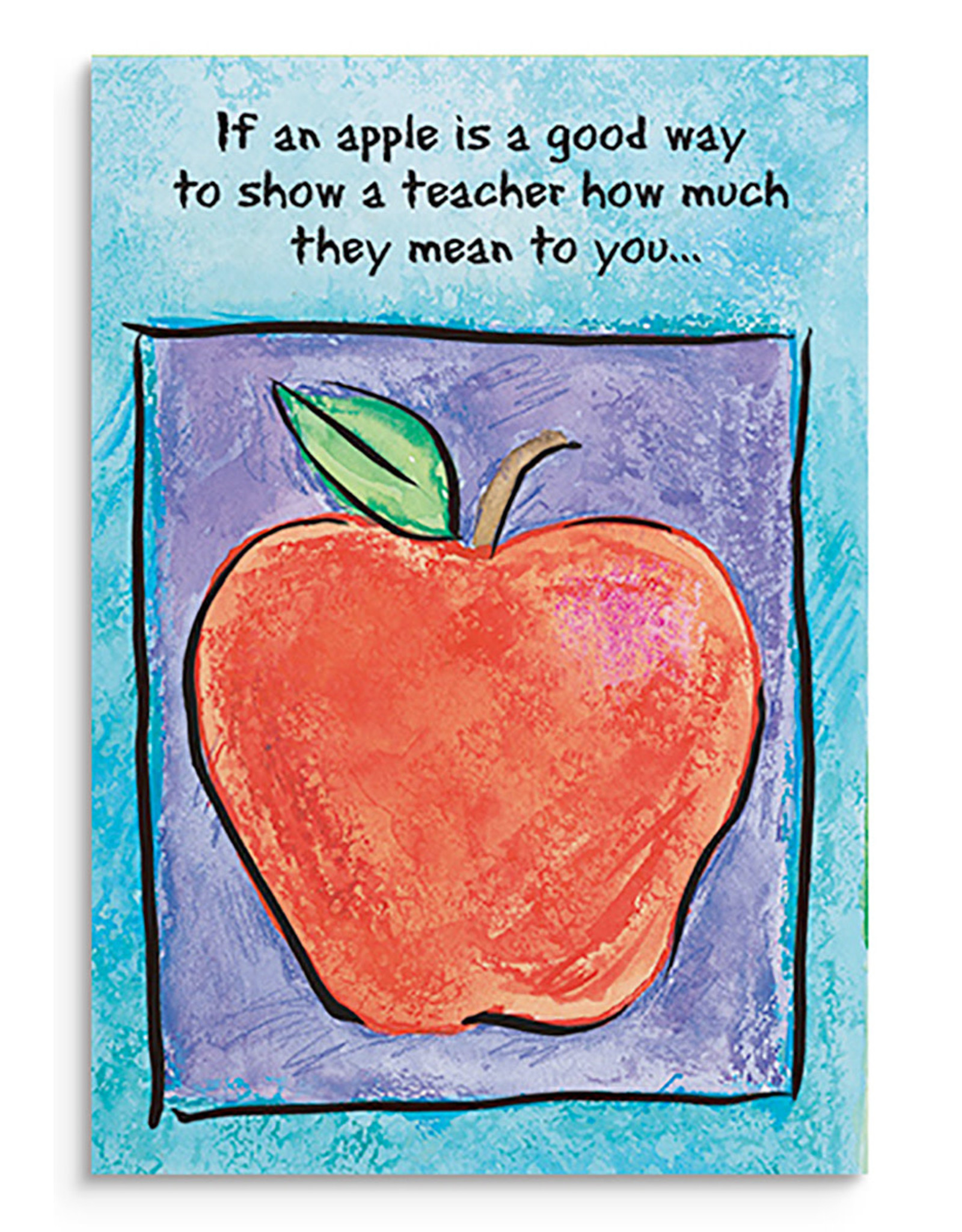Card - Teacher Appreciation, An Apple for You