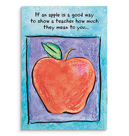 Card - Teacher Appreciation, An Apple for You