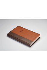 NavPress Message Deluxe Gift Bible: The Bible in Contemporary Language-Brown/Saddle Tan Leather Look