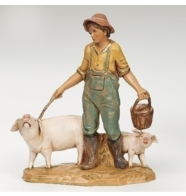 Fontanini Fontanini - Jedediah, Pig Keeper (5" Scale)