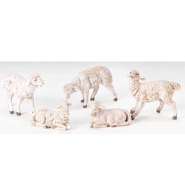 Fontanini Fontanini - Sheep (White), 5pc Set (5" Scale)