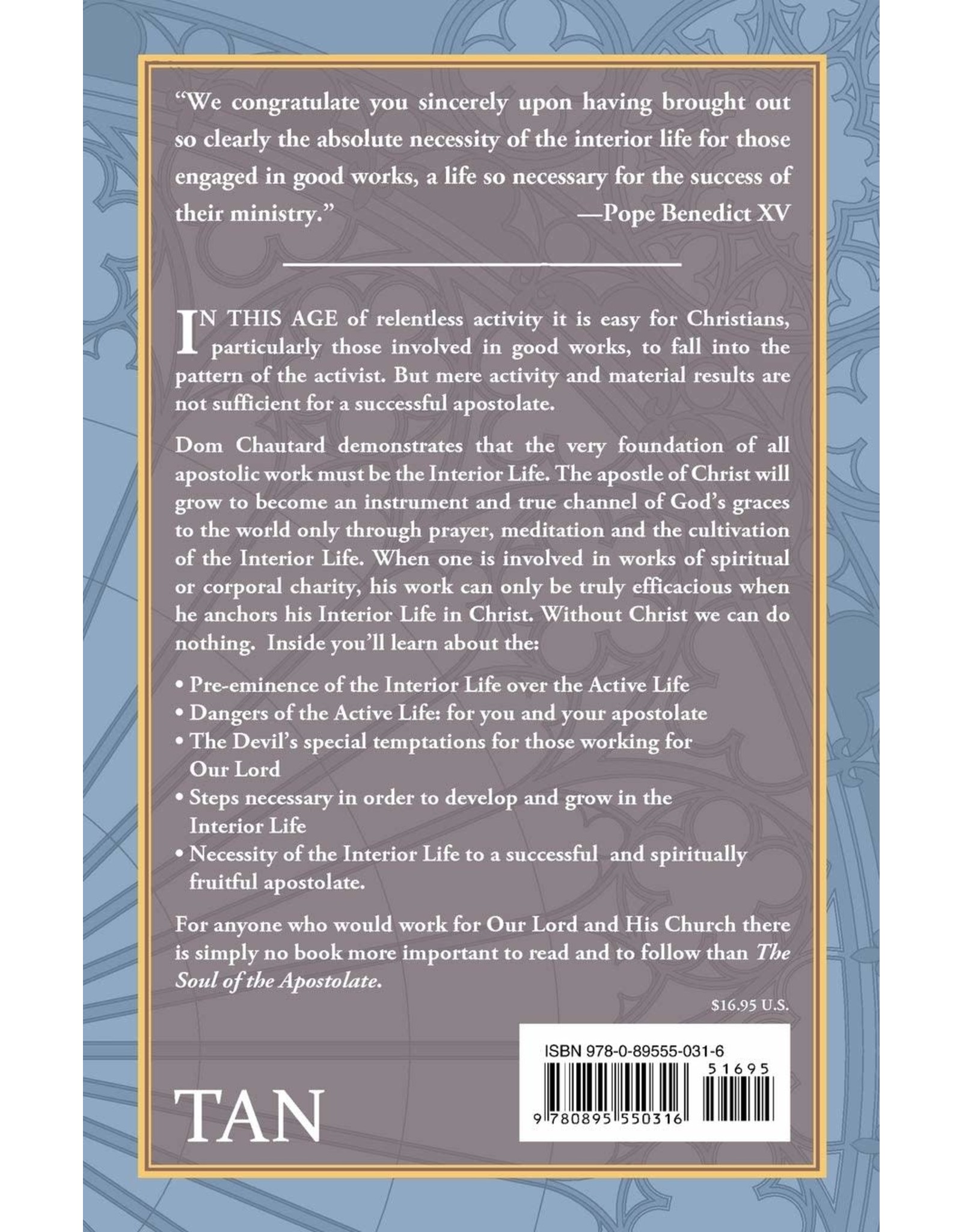 Tan Books (St. Benedict Press) The Soul of The Apostolate