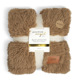 Guardian Angel Collection Throw Blanket - Guardian Angel (Camel)