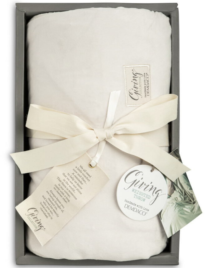 Weighted Throw Blanket Giving Collection, Cream Reilly's Church Supply & Gift Boutique