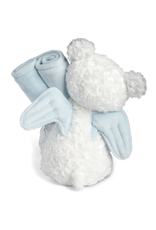 Tender Blessings Guardian Angel Bear & Blanket - Blue
