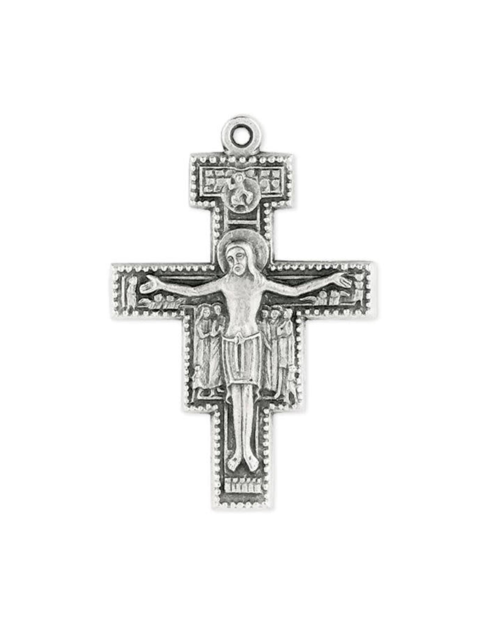 Hirten San Damiano Crucifix, Pewter