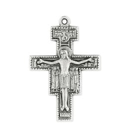 Hirten San Damiano Crucifix, Pewter