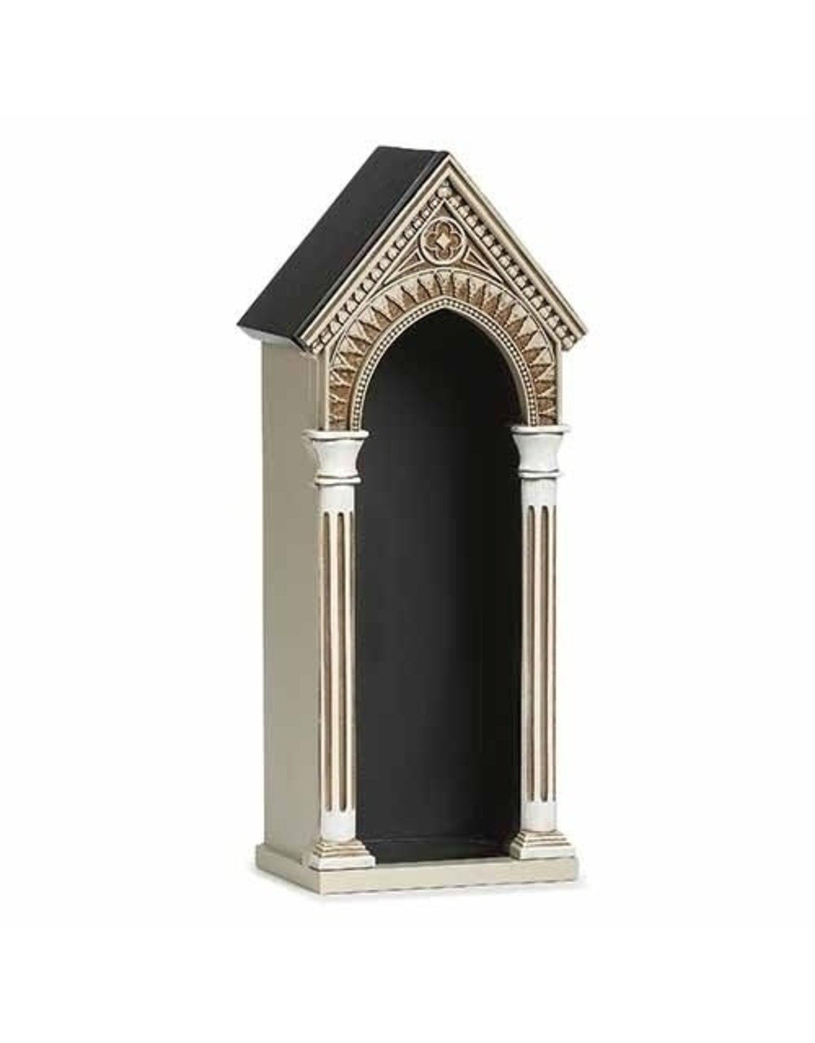 Roman Statue Shrine - Brown/White