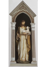 Roman Statue Shrine - Brown/White