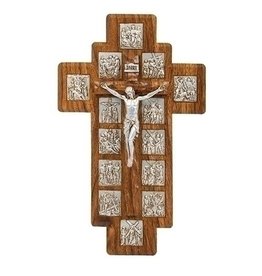Roman Wall Crucifix - Stations of the Cross (14")