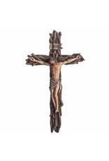 Roman Crucifix - Woven Branch, 13.5"