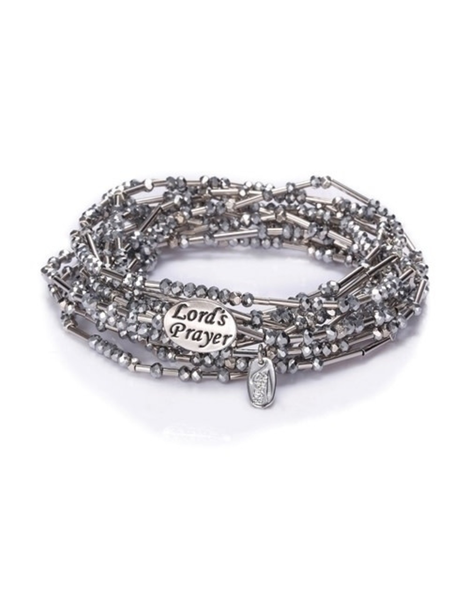 Roman Lord's Prayer Morse Code Necklace/Wrap Bracelet