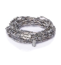 Roman Lord's Prayer Morse Code Necklace/Wrap Bracelet