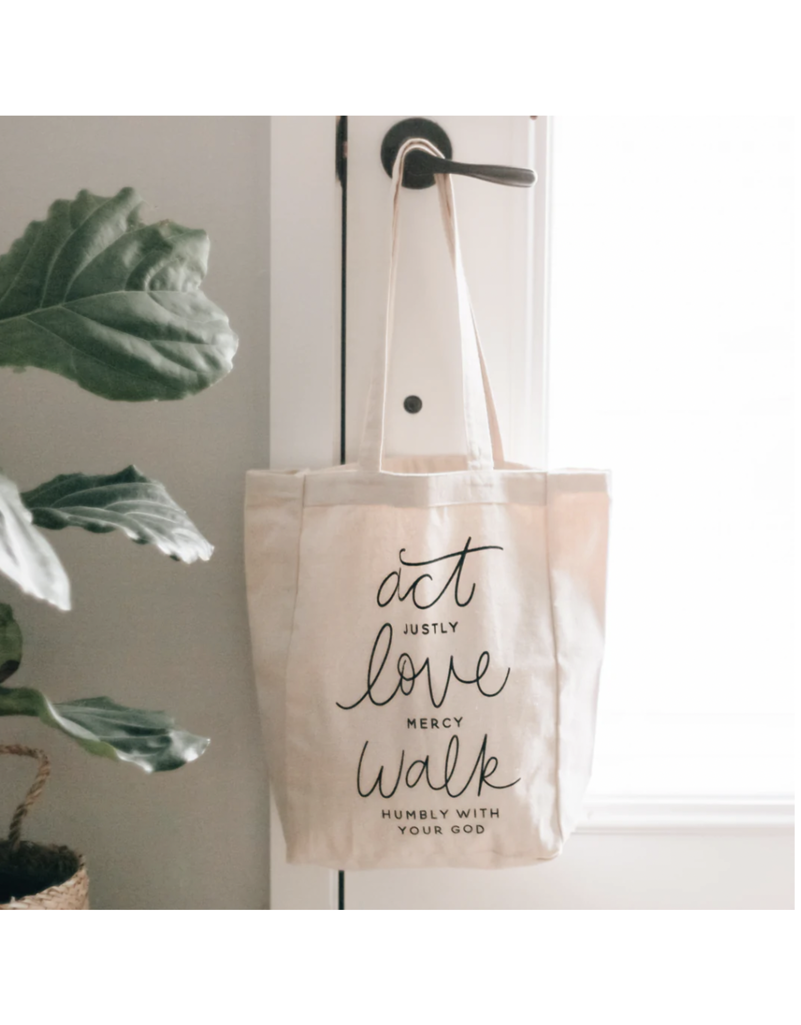 Walk in Love Canvas Tote Bag