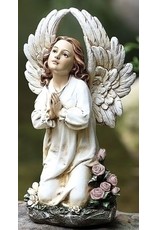 Roman Garden Statue - Kneeling Angel (15.75")