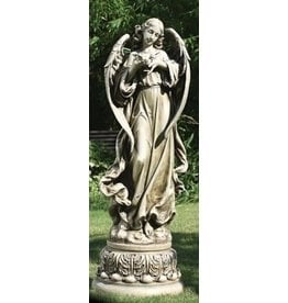 Roman Garden Statue - Angel with Dove (46.75")