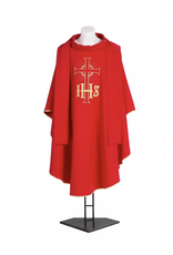 Chasuble - Polyester with Gold Cross & IHS -