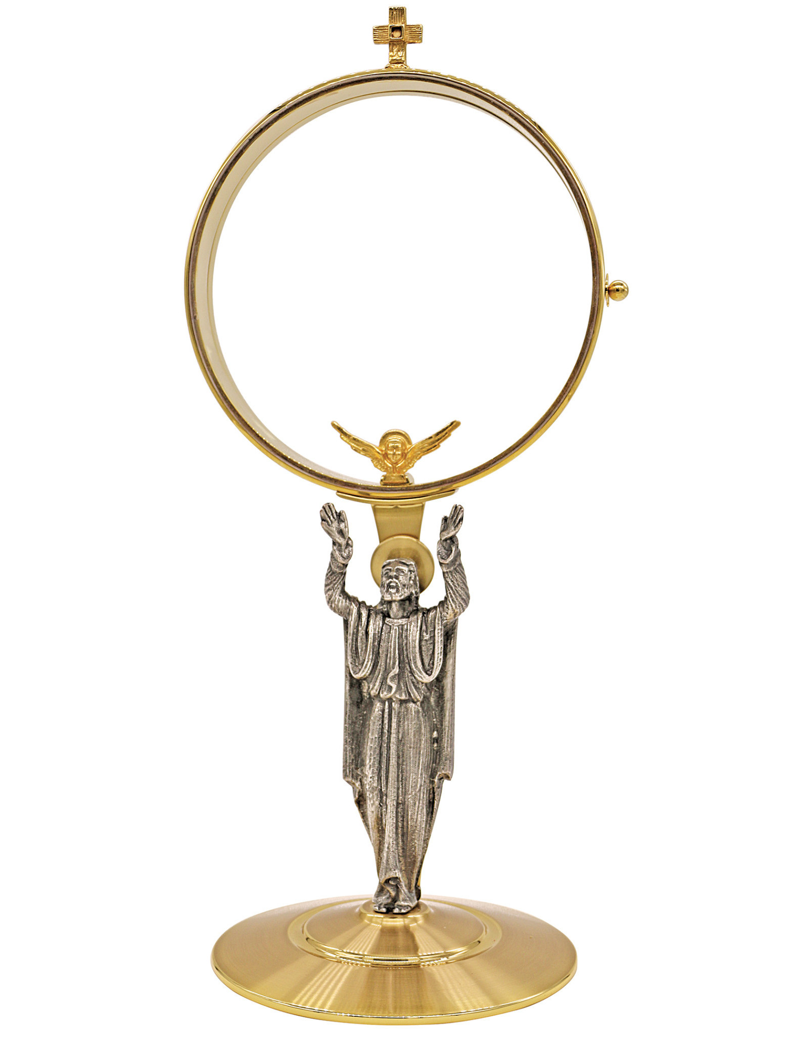 Koleys Monstrance with Figure in Antique Silver